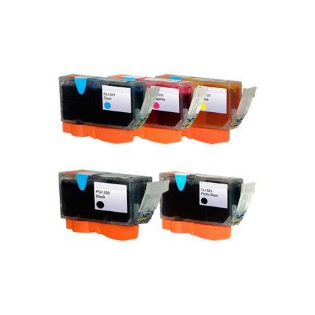 Sada Canon PGI-5 / CLI-8 (PGI5BK, CLI8) PIXMA - kompatibilní inkoustové náplně (cartridge) - IP-3300, IP-4200, MP-500, MP-800 Sada Canon PGI-5 / CLI-8 (PGI5BK, CLI8) PIXMA - kompatibilní inkoustové náplně (cartridge) - IP-3300, IP-4200, MP-500, MP-800