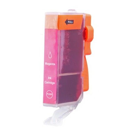 Cartridge Canon CLI-521M (PGI520, CLI521) červená (magenta) - kompatibilní inkoustová náplň - IP-3600,IP-4600,MP-550, MP-540