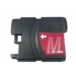 Cartridge Brother LC-1100M / LC-980M červená (magenta) - DCP-145,DCP-165,MFC-250,MFC-490,MFC-670-kompatibilní inkoustová náplň