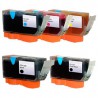 Sada Canon PGI-520 / CLI-521 (PGI520, CLI521) PIXMA - kompatibilní inkoustové náplně (cartridge) - IP-3600,IP-4600,MP-550,MP-640