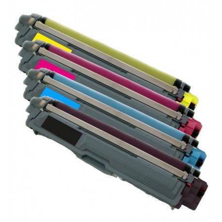 4x Toner Brother TN-245 (TN-245Bk, TN-241BK, TN-245Y, TN-245C, TN-241M) - C/M/Y/K kompatibilní - DCP-9020, HL-3150, MCF-9330