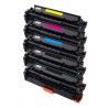 5x Toner HP CC530A, CC531A, CC532A, CC533A LaserJet CP2025 / CM2320 / CM 2720 - C/M/Y/2xK kompatibilní