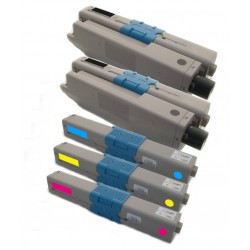 5x Toner Oki C332 46508712, 46508711, 46508710, 46508709 - kompatibilní - MC363, C332dn, C332cdw, MC363, MC363dw, MC363cdw