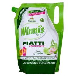 Winni's Piatti Lime Ecoricarica 1000ml - Hypoalergenní mycí prostředek na nádobí s vůní limetky - ecorefill balení -MADEL