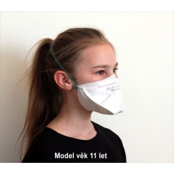 Respirátor pro děti BLS 502 FFP2 NR bez výdechového ventilu proti bakteriím a virům (COVID-19, koronavirus, coronavirus) -"dětsk