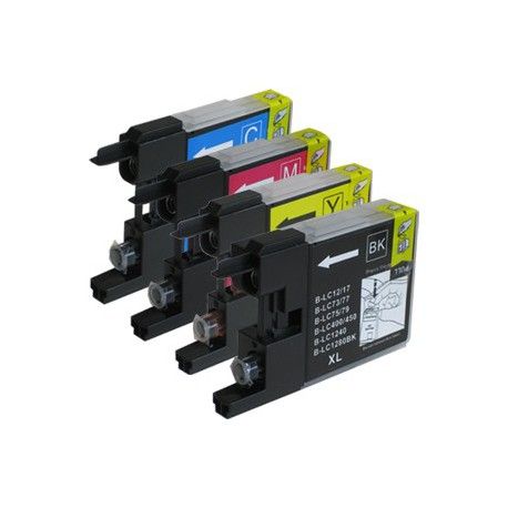 Sada 4ks Brother LC1240 XL - DCP-J525, J725, J925, MFC-J430, J6510, J825 - kompatibilní inkoustové náplně (cartridge) Sada 4ks Brother LC1240 XL - DCP-J525, J725, J925, MFC-J430, J6510, J825 - kompatibilní inkoustové náplně (cartridge)