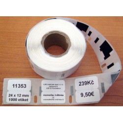 Etikety / Štítky Dymo Label Writer 24x12mm, 11353, S0722530 1000ks kompatibilní