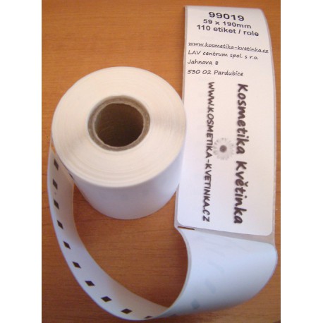 Etikety / Štítky Dymo Labelwriter 190x59mm, 99019, S0722480, 110ks kompatibilní