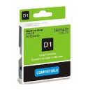 Štítky Dymo D1 45010, S0720500, páska černá na průhledné, 12mm x 7m pro Dymo LabelManager, LabelPoint- kompatibilní