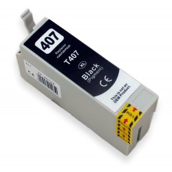 Cartridge Epson 407 (407L, 407XL, C13T07U140) černá (black) kompatibilní inkoustová náplň - WF-4745, WF-4745DTWF