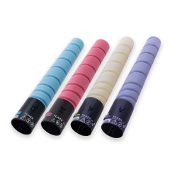 Sada 4x Toner Konica Minolta TN221 (TN221K, TN221C, TN221M, TN221Y) C/M/Y/K kompatibilní - Bizhub C227, C287