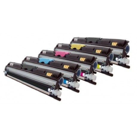 5x Toner Epson pro C1600, CX16, CX16DN (C13S050557, C13S050556, C13S050555, C13S050554)- C/M/Y/2x K kompatibilní