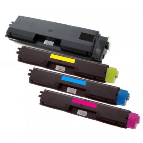 4x Toner Kyocera Mita TK-590 (Tk-590BK, TK-590C, TK-590M, TK-590Y) - C/M/Y/K kompatibilní - FS-C2026 MFP, FS-C2126, FS-C5250