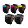 Sada 5x toner Lexmark C540H2KG, C540H2CG, C540H2YG, C540H2MG - C/M/Y/2xK kompatibilní - C540, C544, X544