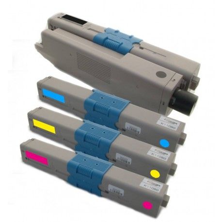 4x Toner Oki 44469803, 44469704, 44469705, 44469706 - C/M/Y/K kompatibilní - Oki C310, C310DN, C330 DN, C510, C510DN, MC351