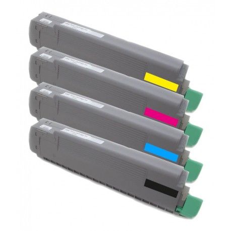 4x Toner Oki 43487712, 43487711, 43487710, 43487709 - C/M/Y/K kompatibilní - Oki C8600, C8600N, C8800, C8800N, C8800DN