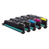 5x Toner HP CE250X, CE251A, CE252A, CE253A LaserJet CP3520 / CP 3525 / CP3530 - C/M/Y/2x K kompatibilní