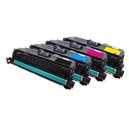 4x Toner HP CE250X, CE251A, CE252A, CE253A LaserJet CP3520 / CP 3525 / CP3530 - C/M/Y/K kompatibilní