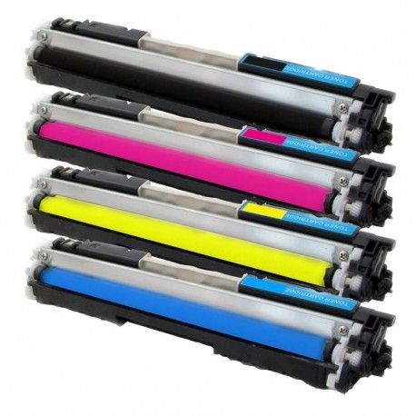 4x Toner HP CE310A, CE311A, CE312A, CE313A (CE310, CE313, 126A) LaserJet CP1025 / Pro 100 Color MFP M175A - C/M/Y/K komp. 4x Toner HP CE310A, CE311A, CE312A, CE313A (CE310, CE313, 126A) LaserJet CP1025 / Pro 100 Color MFP M175A - C/M/Y/K komp.