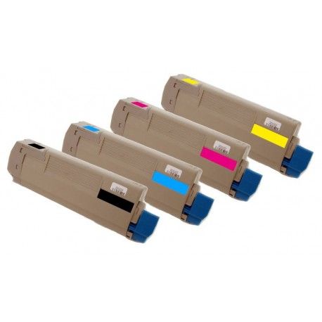 Sada 4x toner Oki C822 44844616, 44844615, 44844614, 44844613 - C/M/Y/K kompatibilní - Oki C822, C822N, C822DN