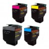 Sada 4x toner Lexmark 70C2HK0, 70C2HC0, 70C2HM0, 70C2HY0 - C/M/Y/K kompatibilní - CS310, CS310DN, CS410, CS510