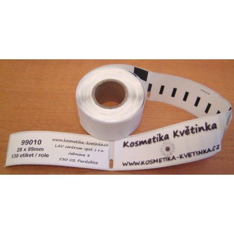 Etikety / Štítky Dymo Labelwriter 89x28mm, 99010, S0722370, 130ks kompatibilní Etikety / Štítky Dymo Labelwriter 89x28mm, 99010, S0722370, 130ks kompatibilní