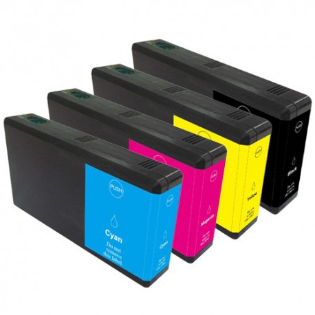 Sada 4ks Epson T7015 (T7011, T7012, T7013, T7014) Epson Workforce Pro - kompatibilní inkoustové náplně (cartridge)