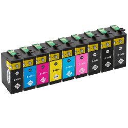 Sada 9ks Epson T1571, T1572, T1573, T1574, T1575, T1576, T1577, T1578, T1579 - R3000 kompatibilní inkoustové náplně