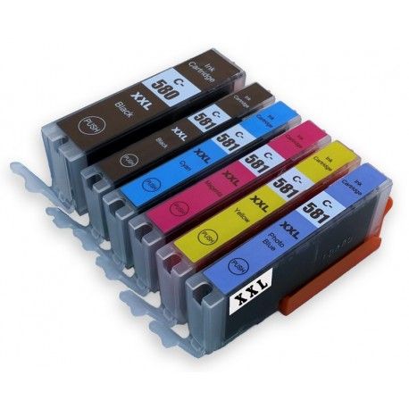 Sada 6ks Canon PGI-580, CLI-581 XXL (PGI-580Bk,CLI-581C,CLI-581M,CLI-581Y, CLI-581Bk,CLI-581Pb)-kompatibilní náplně (cartridge) Sada 6ks Canon PGI-580, CLI-581 XXL (PGI-580Bk,CLI-581C,CLI-581M,CLI-581Y, CLI-581Bk,CLI-581Pb)-kompatibilní náplně (cartridge)