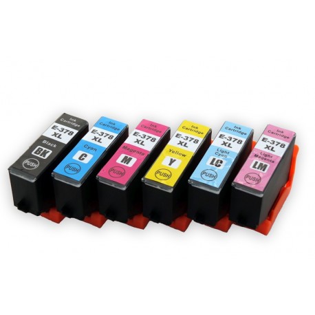 Sada T3798 378XL (T3791, T3792, T3793, T3794, T3795, T3796) kompatibilní inkoustové náplně (cartridge) pro Epson