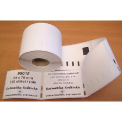 Etikety / Štítky Dymo Labelwriter 70x54mm , 99015, S0722440, 320ks kompatibilní