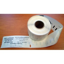 Etikety / Štítky Dymo Labelwriter 89x36mm , 99013, S0722410, 260ks průhledné (transparentní) kompatibilní - Dymo