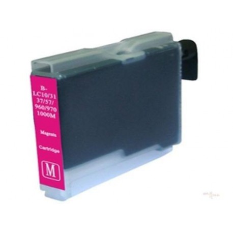 Cartridge Brother LC-1000M / LC-970M červená (magenta) - DCP-130,DCP-135,DCP-770,MFC-235,MFC-360 - kompatibilní inkoustová náplň